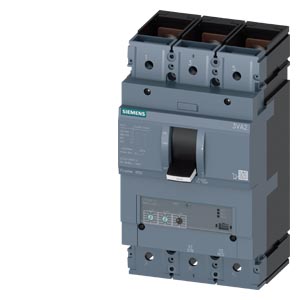 SIEMENS 3VA2, 400A 3P MCCB,  55kA/415V , ADJUSTABLE OVERLOAD AND SHORT CIRCUIT PROTECTION, ETU